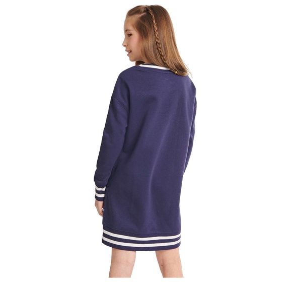 🆕 Justice Fleece Sweatshirt Dress, Size Small (7/8) - Picture 2 of 7